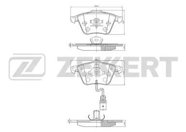 Комплект тормозных колодок (ZEKKERT: BS-1173)