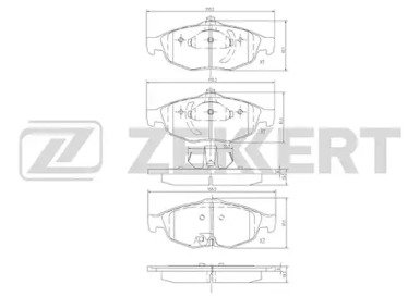 Комплект тормозных колодок (ZEKKERT: BS-1275)