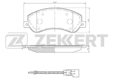 Комплект тормозных колодок (ZEKKERT: BS-1680)