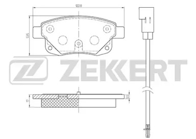 Комплект тормозных колодок (ZEKKERT: BS-1682)