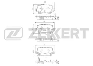 Комплект тормозных колодок (ZEKKERT: BS-1749)