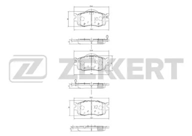 Комплект тормозных колодок (ZEKKERT: BS-1776)