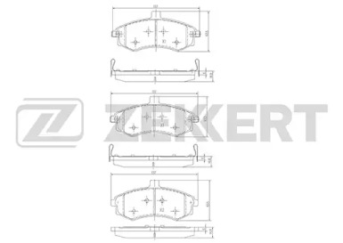 Комплект тормозных колодок (ZEKKERT: BS-1798)