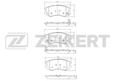 Комплект тормозных колодок (ZEKKERT: BS-1799)