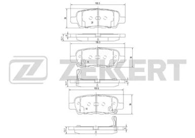 Комплект тормозных колодок (ZEKKERT: BS-1823)