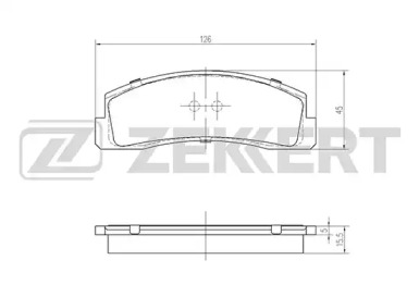 Комплект тормозных колодок (ZEKKERT: BS-2068)