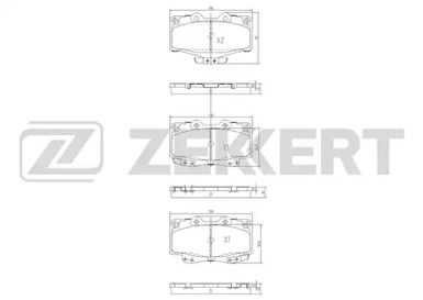 Комплект тормозных колодок (ZEKKERT: BS-2089)