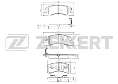 Комплект тормозных колодок (ZEKKERT: BS-2093)