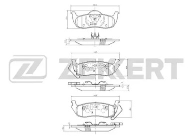 Комплект тормозных колодок (ZEKKERT: BS-2110)