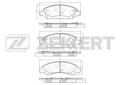 Комплект тормозных колодок (ZEKKERT: BS-2131)