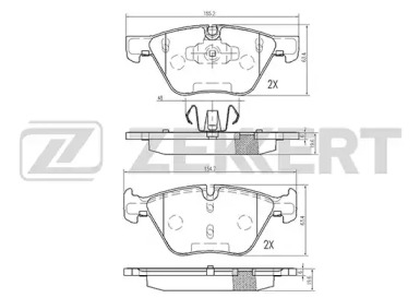 Комплект тормозных колодок (ZEKKERT: BS-2139)