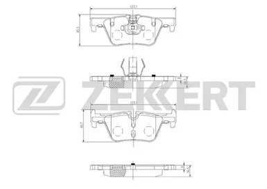 Комплект тормозных колодок (ZEKKERT: BS-2149)