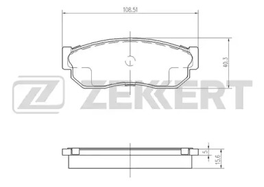 Комплект тормозных колодок (ZEKKERT: BS-2156)