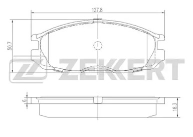 Комплект тормозных колодок (ZEKKERT: BS-2162)