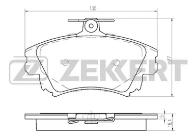 Комплект тормозных колодок (ZEKKERT: BS-2230)