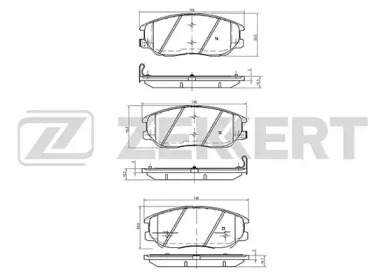 Комплект тормозных колодок (ZEKKERT: BS-2422)