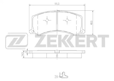 Комплект тормозных колодок (ZEKKERT: BS-2432)