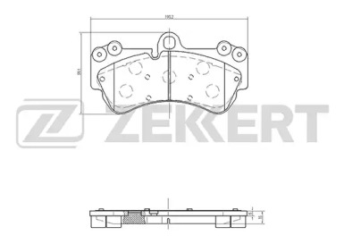 Комплект тормозных колодок (ZEKKERT: BS-2449)