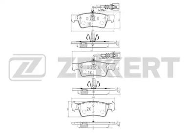 Комплект тормозных колодок (ZEKKERT: BS-2450)