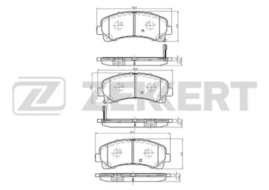 Комплект тормозных колодок (ZEKKERT: BS-2455)