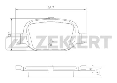 Комплект тормозных колодок (ZEKKERT: BS-2463)