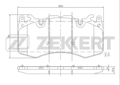 Комплект тормозных колодок (ZEKKERT: BS-2530)