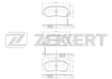 Комплект тормозных колодок (ZEKKERT: BS-2803)