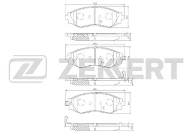 Комплект тормозных колодок (ZEKKERT: BS-2811)