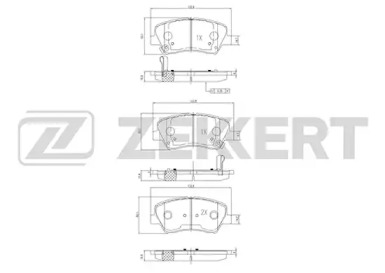 Комплект тормозных колодок (ZEKKERT: BS-2817)