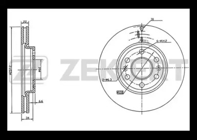 Тормозной диск (ZEKKERT: BS-5000)