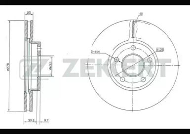 Тормозной диск (ZEKKERT: BS-5005)