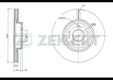 Тормозной диск (ZEKKERT: BS-5006)