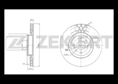 Тормозной диск (ZEKKERT: BS-5011)