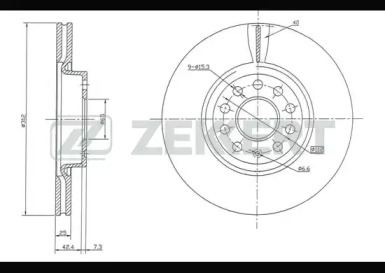 Тормозной диск (ZEKKERT: BS-5016)