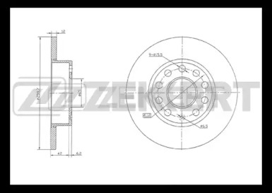 Тормозной диск (ZEKKERT: BS-5042)