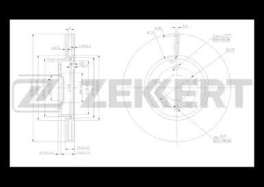 Тормозной диск (ZEKKERT: BS-5051)