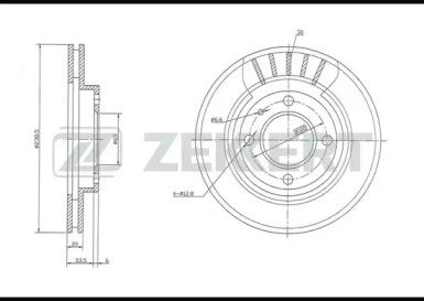 Тормозной диск (ZEKKERT: BS-5070)