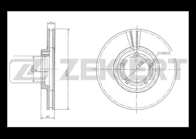 Тормозной диск (ZEKKERT: BS-5075)