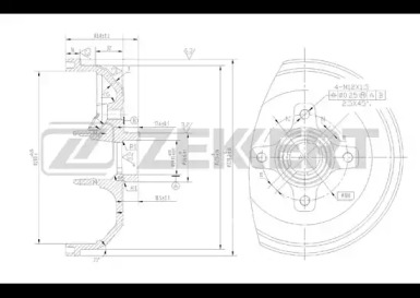 Тормозный барабан (ZEKKERT: BS-5079)