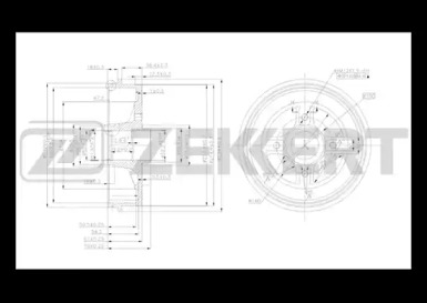 Тормозный барабан (ZEKKERT: BS-5090)