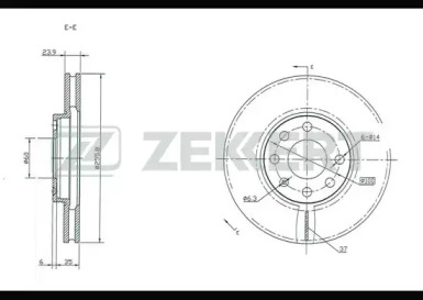 Тормозной диск (ZEKKERT: BS-5100)