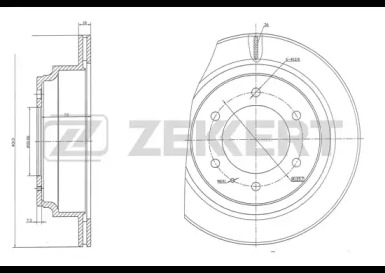 Тормозной диск (ZEKKERT: BS-5103)