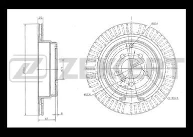 Тормозной диск (ZEKKERT: BS-5118)