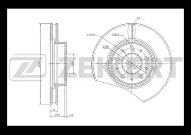 Тормозной диск (ZEKKERT: BS-5121)