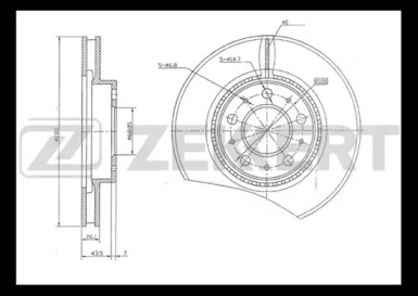 Тормозной диск (ZEKKERT: BS-5123)