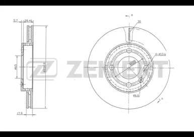 Тормозной диск (ZEKKERT: BS-5127)