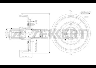 Тормозный барабан (ZEKKERT: BS-5132)