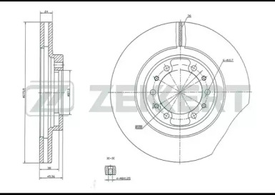 Тормозной диск (ZEKKERT: BS-5134)