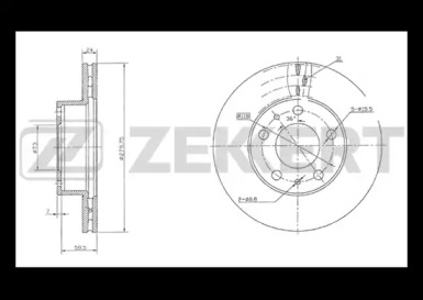 Тормозной диск (ZEKKERT: BS-5152)