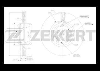 Тормозной диск (ZEKKERT: BS-5162)